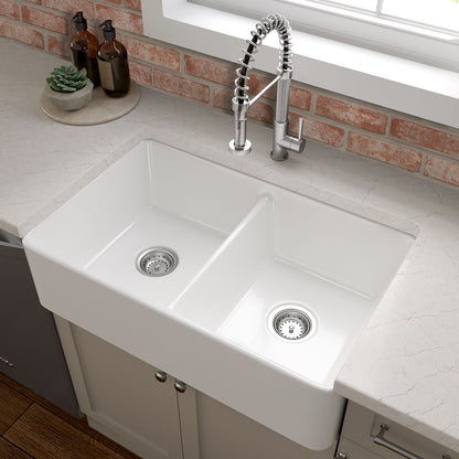 Fireclay Farmhouse White Double Bowl 5050-3220