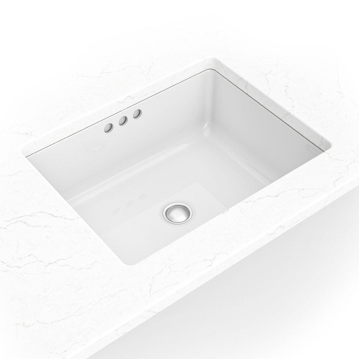 Porcelain Vanity Rectangle White-2015 Flat