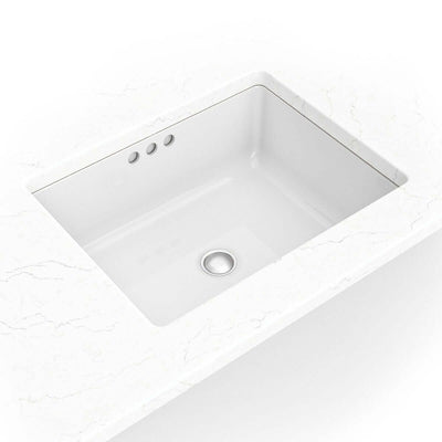 PORCELAIN VANITY RECTANGLE WHITE-2015 FLAT Sink - Shop at Home Craft Studio | Call 