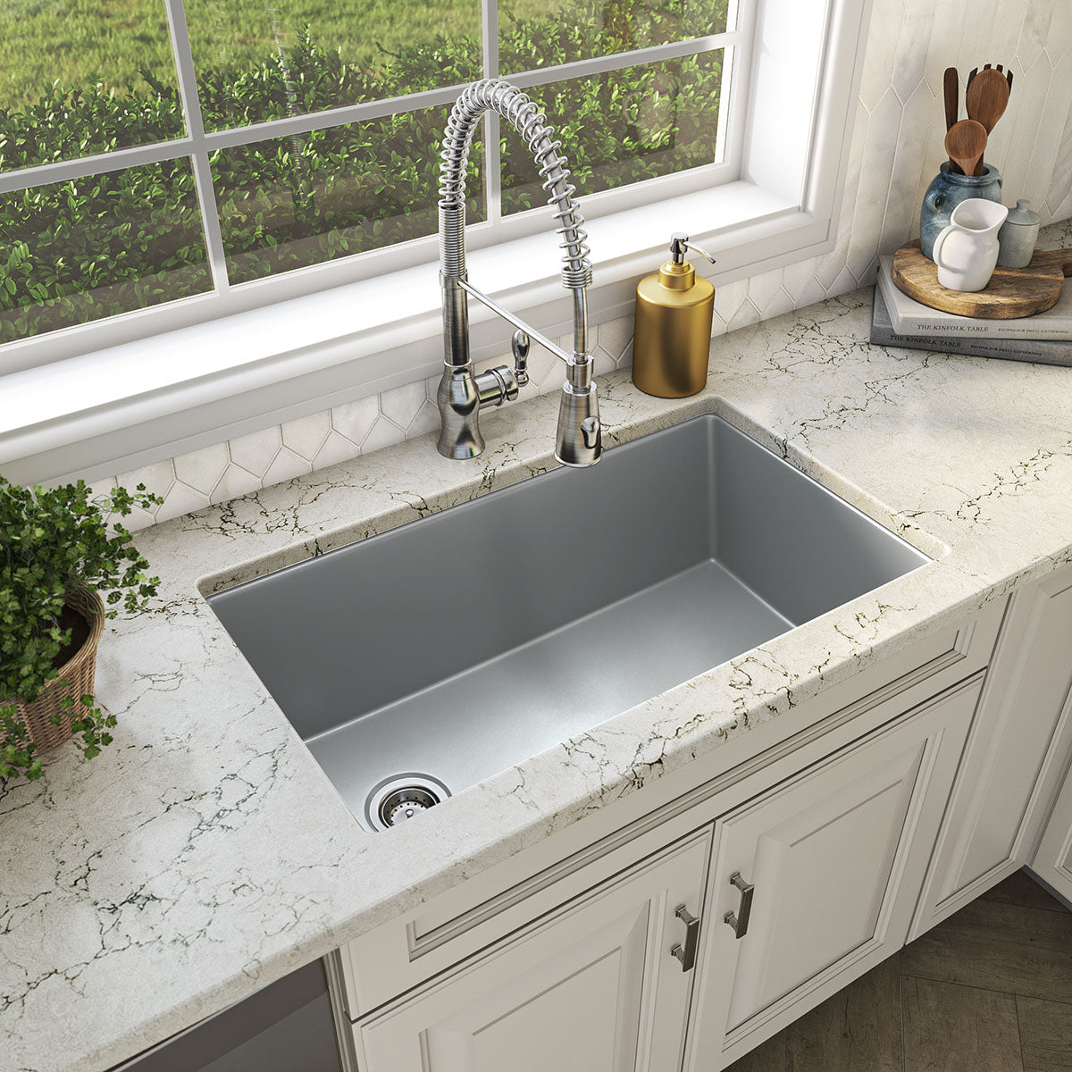 Gray Quartz Single Bowl 3119