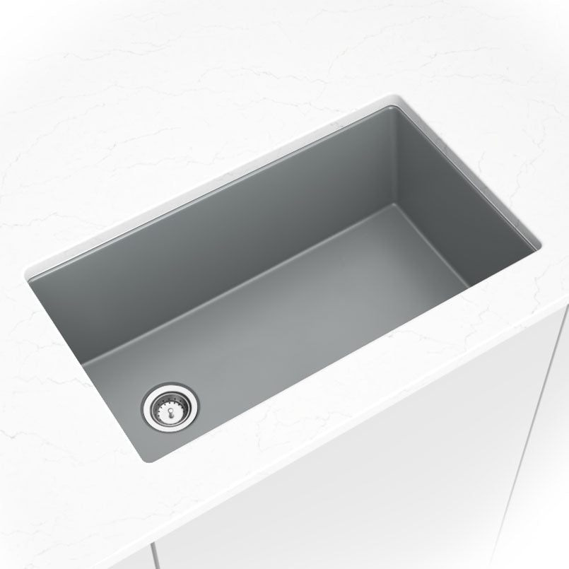 Quartz Gray  Straight Single Bowl 3119