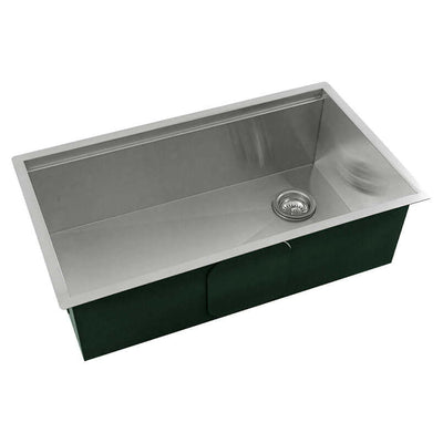 SS 16 GAU HANDCRAFTED WORKSTATION SINGLE BOWL-3319 Kitchen & Vanity Sinks - Shop at Home Craft Studio | Call 