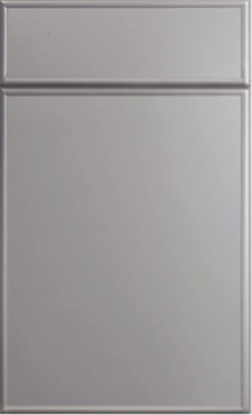 St. Martin Hampton kitchen cabinet door in warm gray painted finish - Home Craft Studio