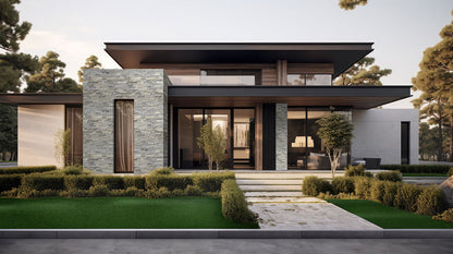 Sunset Silver Stacked Stone Panels