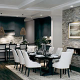 Sunset Silver Stacked Stone Panels