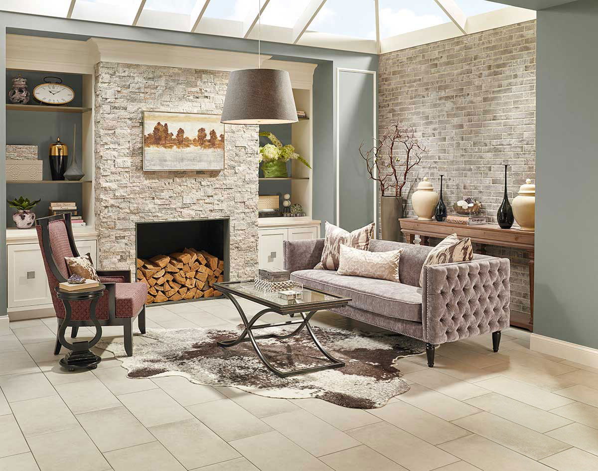 Taupe Porcelain Tile 2x10