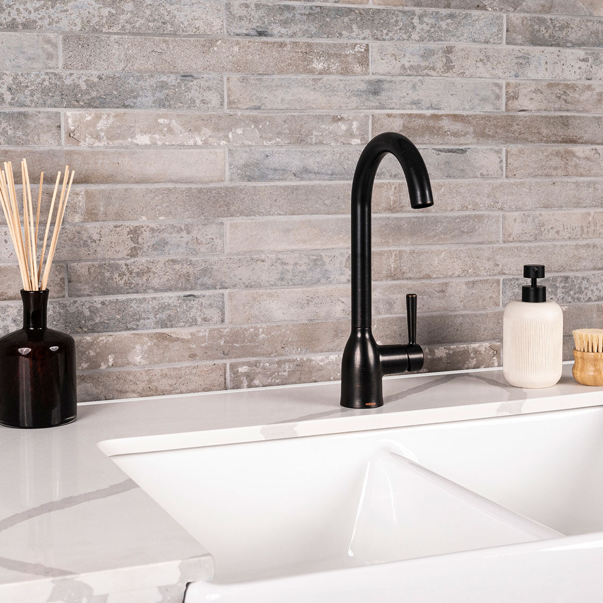 Taupe Brick 2x18
