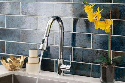 Touch-less Infrared Sensor Kitchen Faucet - 811 Chrome