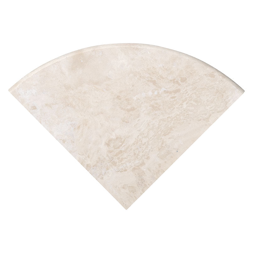 Tuscany Ivory 9" Radius Cornershelf Polished