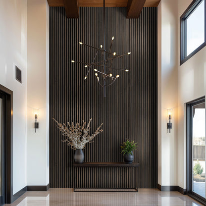 Umber Acoustic Wood Slat Panels