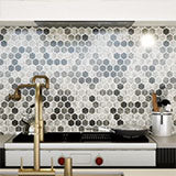 Urban Tapestry Hexagon Mosaic Tile