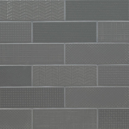 Urbano Graphite 3d Mix Tile