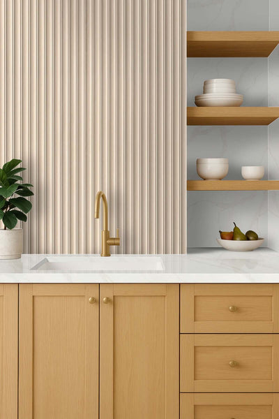 URBANSLAT FLUTE MAPLE 16X48 Wall Tile - Shop at Home Craft Studio | Call 