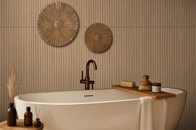 URBANSLAT FLUTE TIMBER 16X48 Wall Tile - Shop at Home Craft Studio | Call 