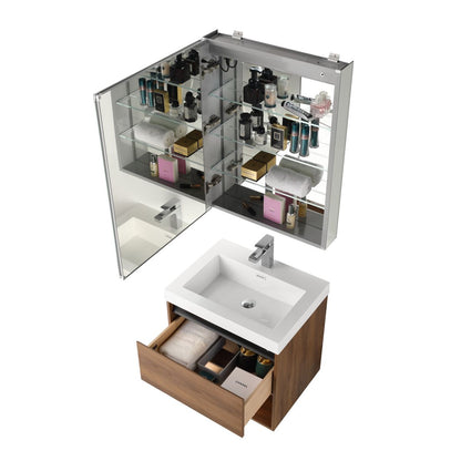 Bergen 24″ Vanity （Dual LED Illuminated）