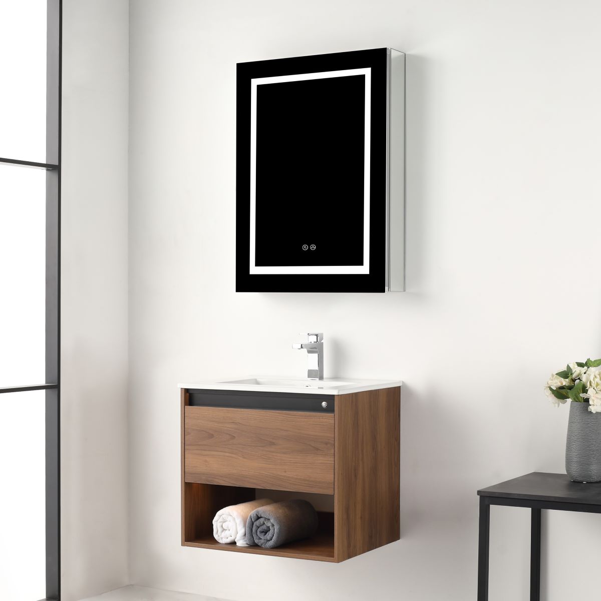 Bergen 24″ Vanity （Dual LED Illuminated）