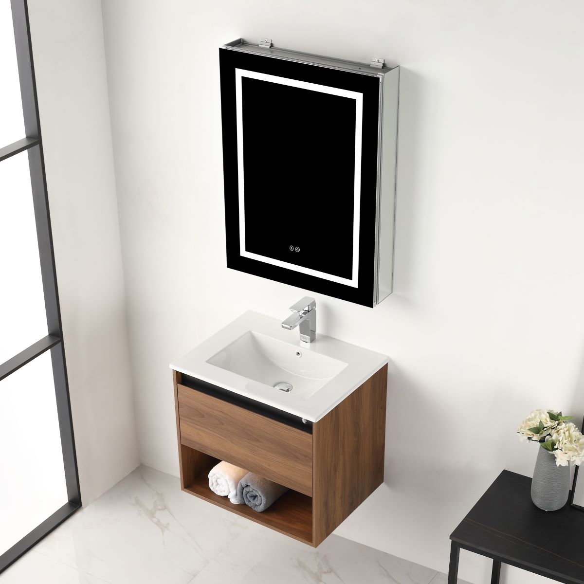 Bergen 24″ Vanity （Dual LED Illuminated）