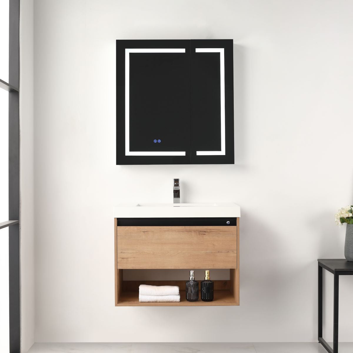 Bergen 30″ Vanity （Dual LED Illuminated）