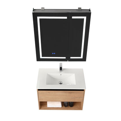 Bergen 30″ Vanity （Dual LED Illuminated）