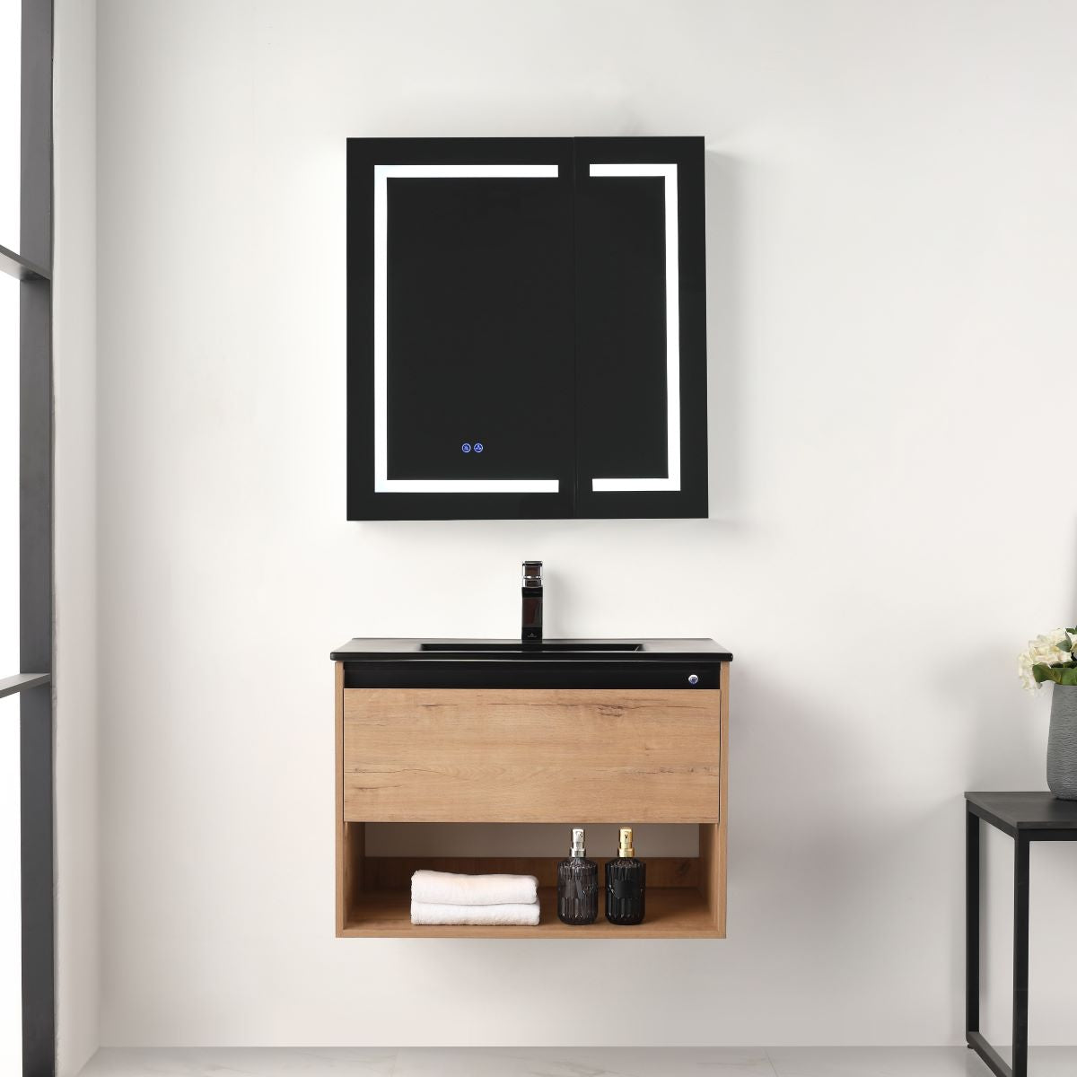 Bergen 30″ Vanity （Dual LED Illuminated）