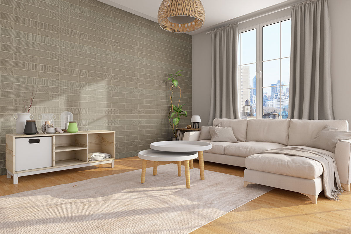 Urbano Warm Concrete 3d Mix Tile