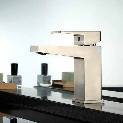 WDH16440 Single Hole Basin Faucet (Brushed Nickel)