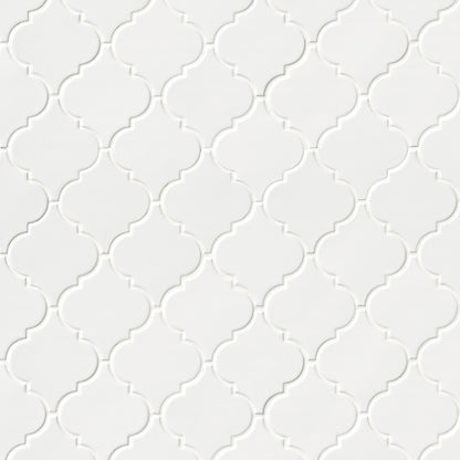 Whisper White Arabesque Tile®