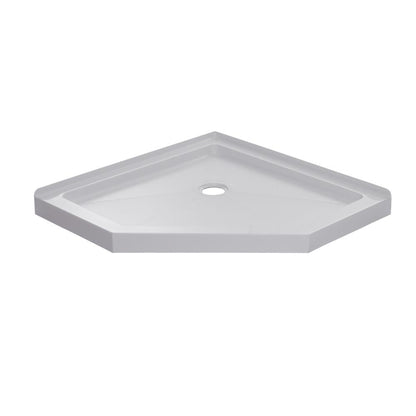 Neo Maggie Angle G06 Hinged Shower Door  36"W X 36"W X 76"H & 40"W X 40"W X 76"H (3/8" Thickness) (Chrome or Brushed Nickel)