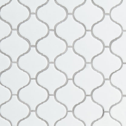 White Glossy Arabesque 6Mm