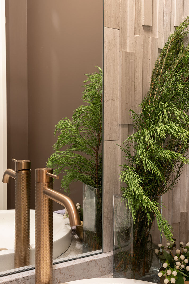 RockMount™ Stacked Stone Panels - White Oak 3D Honed