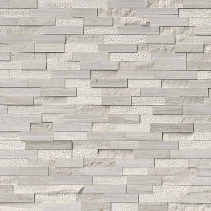 RockMount™ Stacked Stone Panels - White Oak Multi Finish