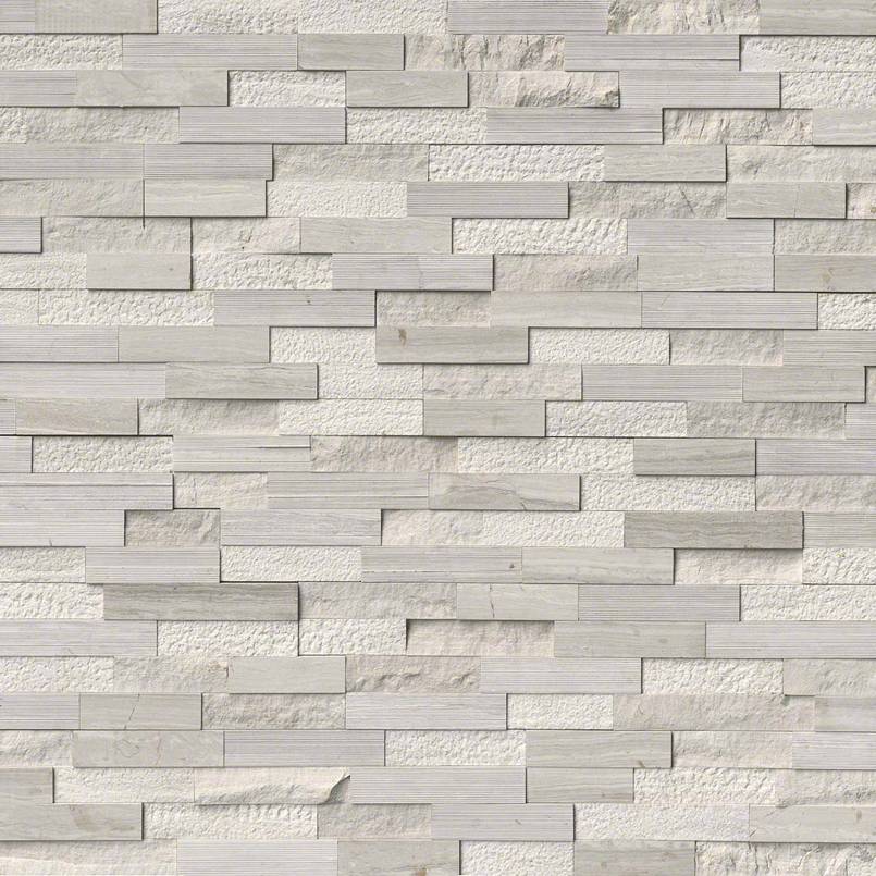 RockMount™ Stacked Stone Panels - White Oak Multi Finish