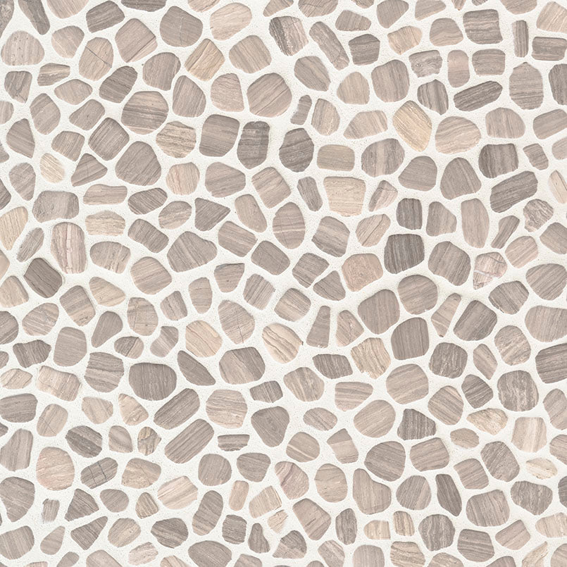 White Oak Pebbles Mesh Backed