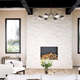 White Oak Splitface Stacked Stone Panels