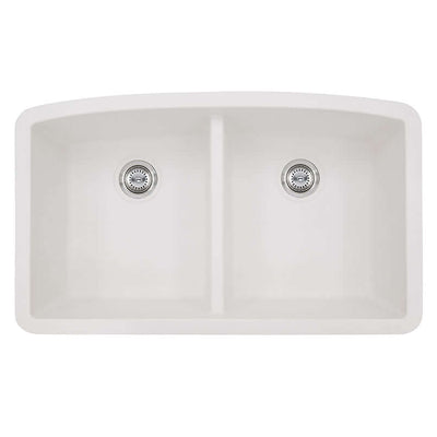 QUARTZ WHITE DOUBLE BOWL 50/50-3219 Kitchen Sinks - Shop at Home Craft Studio | Call 