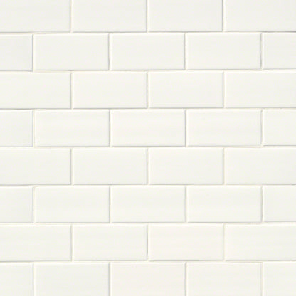 White Ceramic Subway Tile 3x6