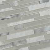 White Wave Interlocking Pattern 4mm