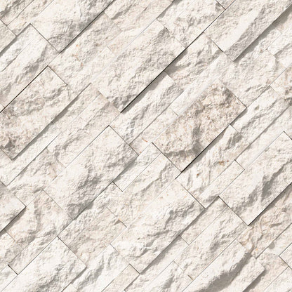 XL RockMount™ Stacked Stone Panels - Mayra White