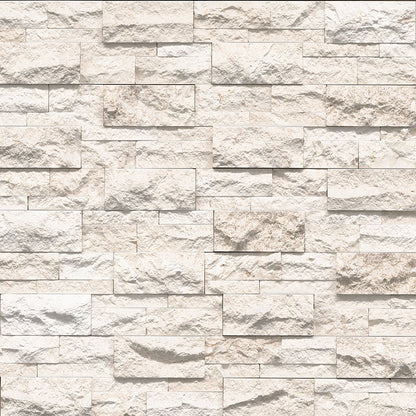 XL RockMount™ Stacked Stone Panels - Mayra White