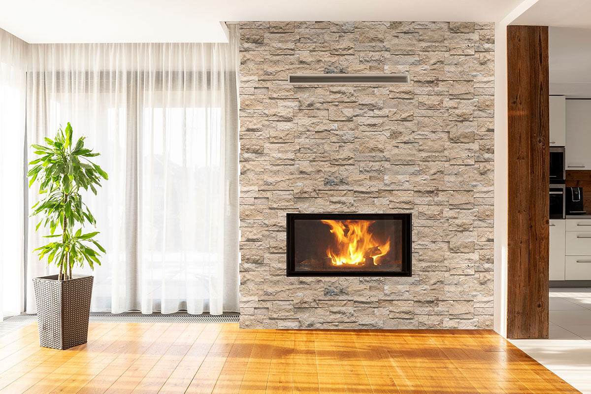 XL RockMount Roman Beige Stacked Stone Panels